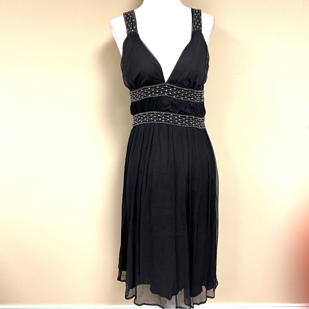 French connection Grey beaded dress. Size 6